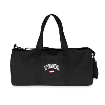 Drapeau de la République dominicaine - Sac de sport en toile recyclée Stanley/Stella - noir - Devant