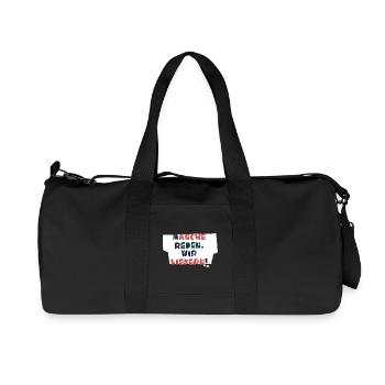 Talk &amp; Act! - Recycled Canvas Sports Bag by Stanley/Stella - black - Front