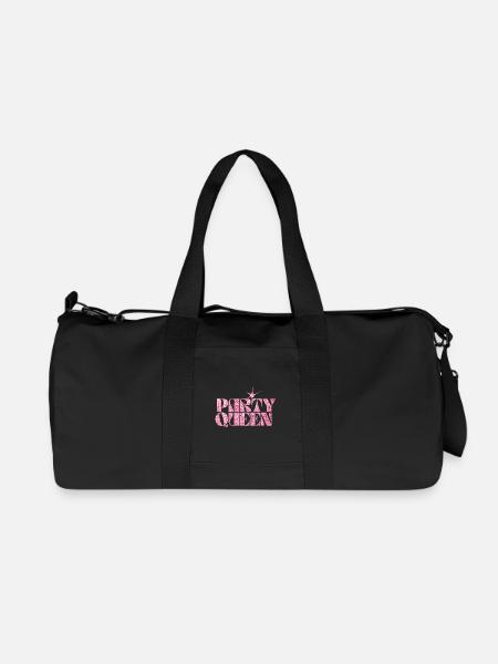 Party Queen Glitzer Text - Recycelte Canvas-Sporttasche von Stanley/Stella - Schwarz
