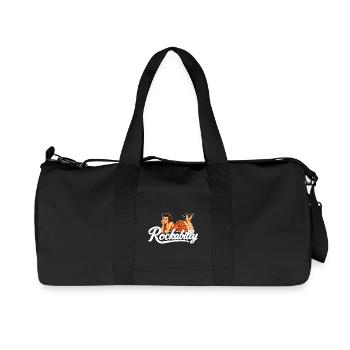 Rockabilly Oldtimer Auto Pin Up Girl Geschenk - Recycelte Canvas-Sporttasche von Stanley/Stella - Schwarz - Vorne