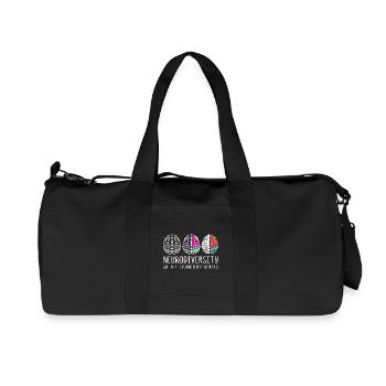 Neurodiversity Autism Brain ADHD Asperger - Recycled Canvas Sports Bag by Stanley/Stella - black - Front