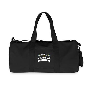 Emblème de la Bannière de la Fierté Varberg - Sac de sport en toile recyclée Stanley/Stella - noir - Devant