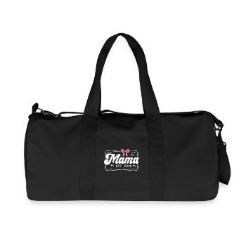 mama est 2026 - Recycelte Canvas-Sporttasche von Stanley/Stella - Schwarz - Vorne