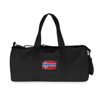 Maillot de football norvégien, design d’éventail nordique - Sac de sport en toile recyclée Stanley/Stella - noir - Devant