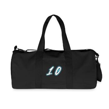10 Symbole numérique - Sac de sport en toile recyclée Stanley/Stella - noir - Devant