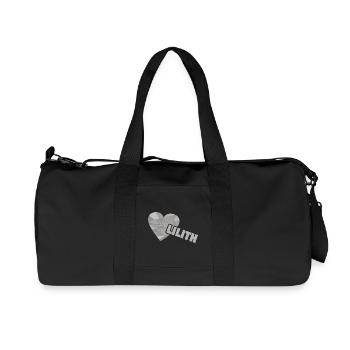 Herzchen Lilith - Recycelte Canvas-Sporttasche von Stanley/Stella - Schwarz - Vorne