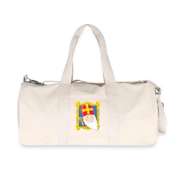 Sinterklaas in Lijst - Recycled Canvas Sports Bag by Stanley/Stella - natural - Front