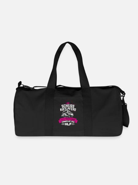 Feuerwehr HLF Prinzessin Feuerwehrfrau - Recycelte Canvas-Sporttasche von Stanley/Stella - Schwarz