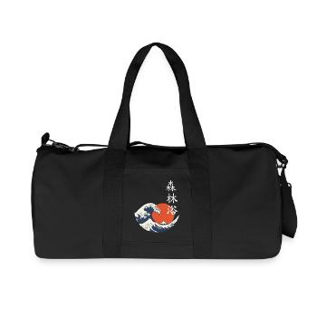 Wave Sun Shinrin - Recycled Canvas Sports Bag by Stanley/Stella - black - Front