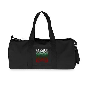 BG BULGARIA Lion Football Bulgaria Lion Coat of Arms - Recycled Canvas Sports Bag by Stanley/Stella - black - Front