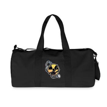 Logo Radiation Manip Radio Radiologist Radiology - Recycled Canvas Sports Bag by Stanley/Stella - black - Front