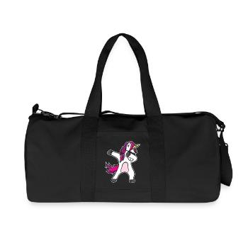 Unicorn Dabbing - Design fantastiquement drôle - Sac de sport en toile recyclée Stanley/Stella - noir - Devant