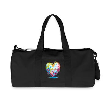 I give you my heart - Recycled Canvas Sports Bag by Stanley/Stella - black - Front