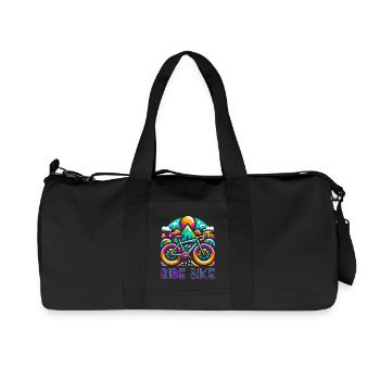 Cyclisme - Ride Bike design - Sac de sport en toile recyclée Stanley/Stella - noir - Devant