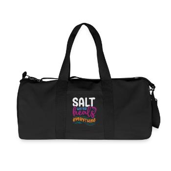 Salt Water Heals Everything - Recycled Canvas Sports Bag by Stanley/Stella - black - Front
