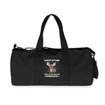 Fawn rescue - Recycled Canvas Sports Bag by Stanley/Stella - black - Front