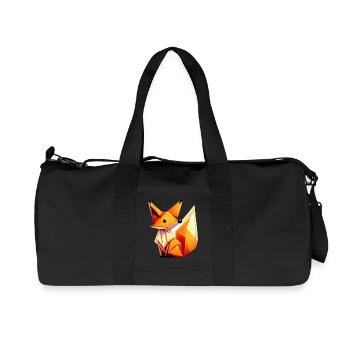 Renard - Sac de sport en toile recyclée Stanley/Stella - noir - Devant