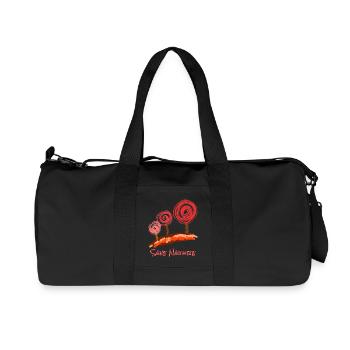 arbres abstraits avec police - Sac de sport en toile recyclée Stanley/Stella - noir - Devant