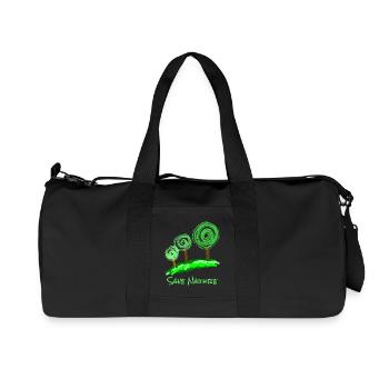 Trees Abstract - Recycled Canvas Sports Bag by Stanley/Stella - black - Front