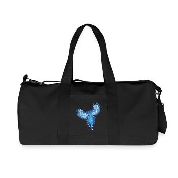 l'envol de l'oiseau bleu - Sac de sport en toile recyclée Stanley/Stella - noir - Devant