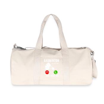 Badminton ruft Federball - Recycelte Canvas-Sporttasche von Stanley/Stella - Naturweiß - Vorne