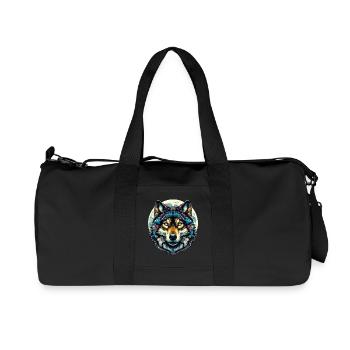 Wolf - Recycled Canvas Sports Bag by Stanley/Stella - black - Front