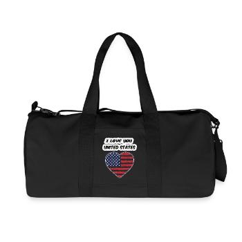 T-shirt I LOVE YOU UNITED STATES 2025 - Sac de sport en toile recyclée Stanley/Stella - noir - Devant