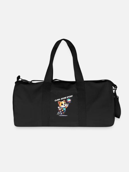 Volley-ball pour chat - Sac de sport en toile recyclée Stanley/Stella - noir