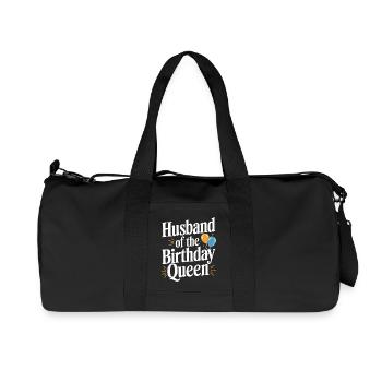 Husband, Spouse, Family, Wedding - Recycled Canvas Sports Bag by Stanley/Stella - black - Front
