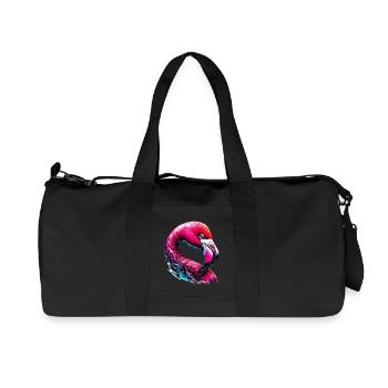 Flamingo - Recycelte Canvas-Sporttasche von Stanley/Stella - Schwarz - Vorne