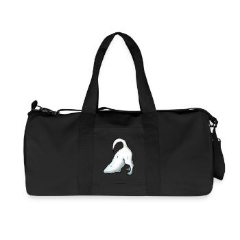Jack Russell digs - Recycled Canvas Sports Bag by Stanley/Stella - black - Front