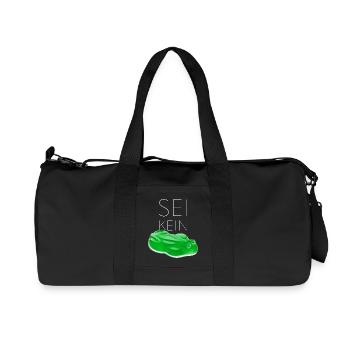 Sei kein Frosch real - Recycelte Canvas-Sporttasche von Stanley/Stella - Schwarz - Vorne