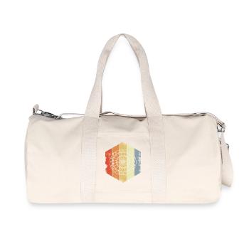 Dartscheibe Skizze - Recycelte Canvas-Sporttasche von Stanley/Stella - Naturweiß - Vorne