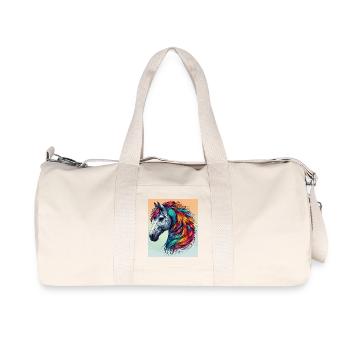 Pferd - Recycelte Canvas-Sporttasche von Stanley/Stella - Naturweiß - Vorne