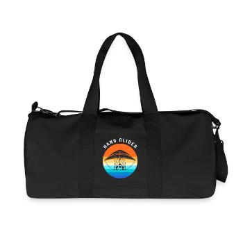Gleitschirm Gleitschirmflieger Gleitschirmfliegen - Recycelte Canvas-Sporttasche von Stanley/Stella - Schwarz - Vorne