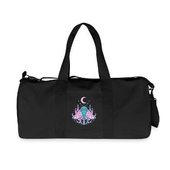Pastel Kawaii Gothic Moth - Recycled Canvas Sports Bag by Stanley/Stella - black - Front