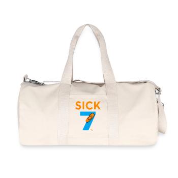 Sick Seven Meme Tee Six Seven - Recycled Canvas Sports Bag by Stanley/Stella - natural - Front