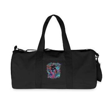 skateboarden - Recycelte Canvas-Sporttasche von Stanley/Stella - Schwarz - Vorne