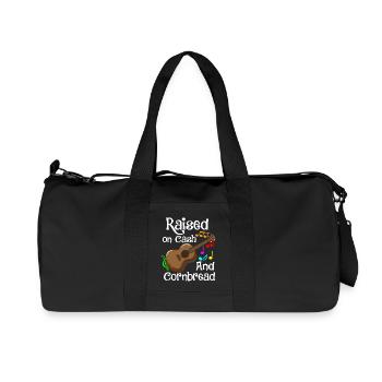Conception de notes musicales colorées pour ukulélé acoustique - Sac de sport en toile recyclée Stanley/Stella - noir - Devant