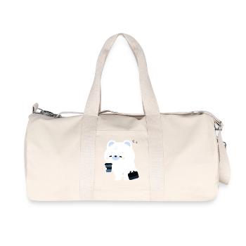 Polar Bear Coffee - Recycled Canvas Sports Bag by Stanley/Stella - natural - Front