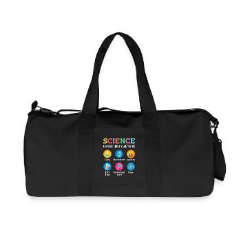 Science arouses curiosity - Recycled Canvas Sports Bag by Stanley/Stella - black - Front