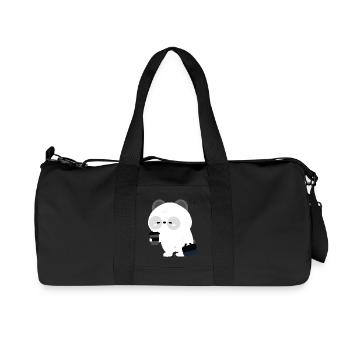 Panda Coffee Break - Recycled Canvas Sports Bag by Stanley/Stella - black - Front