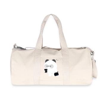 Panda Coffee Break - Recycled Canvas Sports Bag by Stanley/Stella - natural - Front