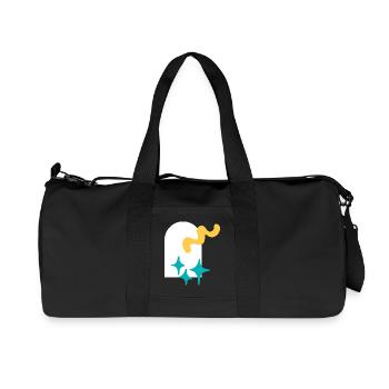 Funkelnde Formen Explosion - Recycelte Canvas-Sporttasche von Stanley/Stella - Schwarz - Vorne