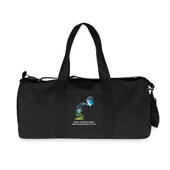 Urban Gardening, Technik, Hobby Design - Recycelte Canvas-Sporttasche von Stanley/Stella - Schwarz - Vorne