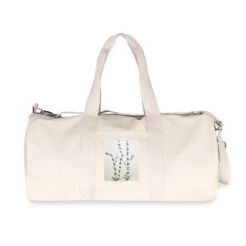 Bamboo Drawing in Ink Style - Recycled Canvas Sports Bag by Stanley/Stella - natural - Front