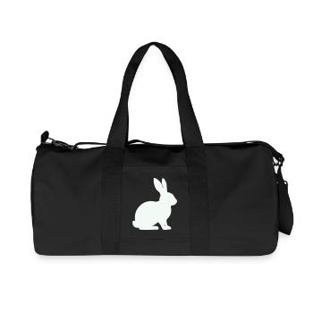 Bunny Silhouette Minimal - Sac de sport en toile recyclée Stanley/Stella - noir - Devant