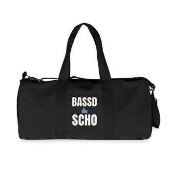 Bassd scho - Bavarois qui dit pouce levé - Sac de sport en toile recyclée Stanley/Stella - noir - Devant