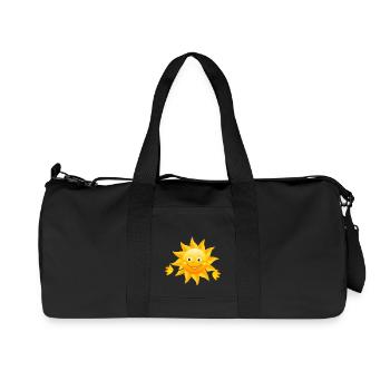 soleil arc-en-ciel nuages soleil météo cloud52 - Sac de sport en toile recyclée Stanley/Stella - noir - Devant