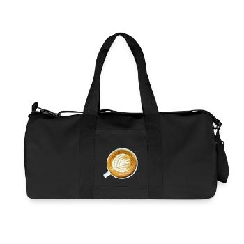 coffee coffee cappuccino espresso2 - Recycled Canvas Sports Bag by Stanley/Stella - black - Front